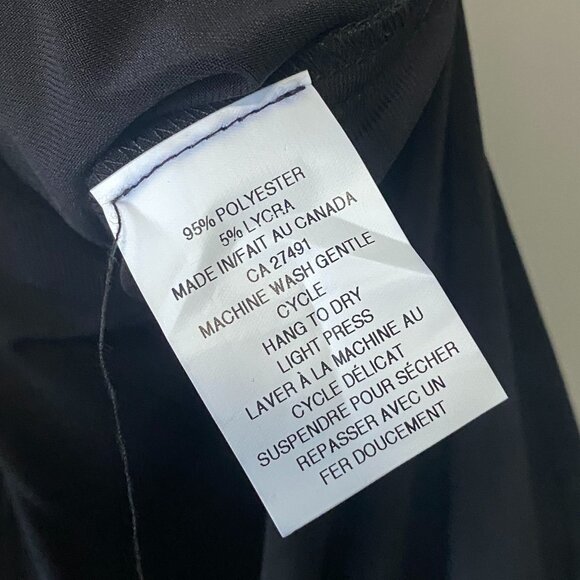 Brian Bailey Black Two Piece Sleeveless V-Neck Top With Mesh Long Sleeve Overlay - Picture 13 of 14